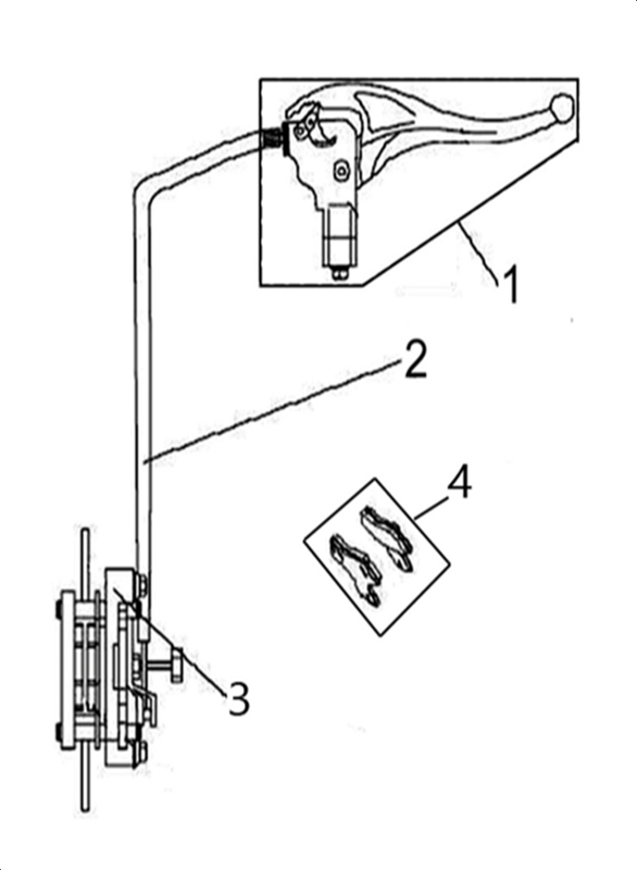 SYSTEME DE FREINAGE DU FREIN DE PARC A CABLE