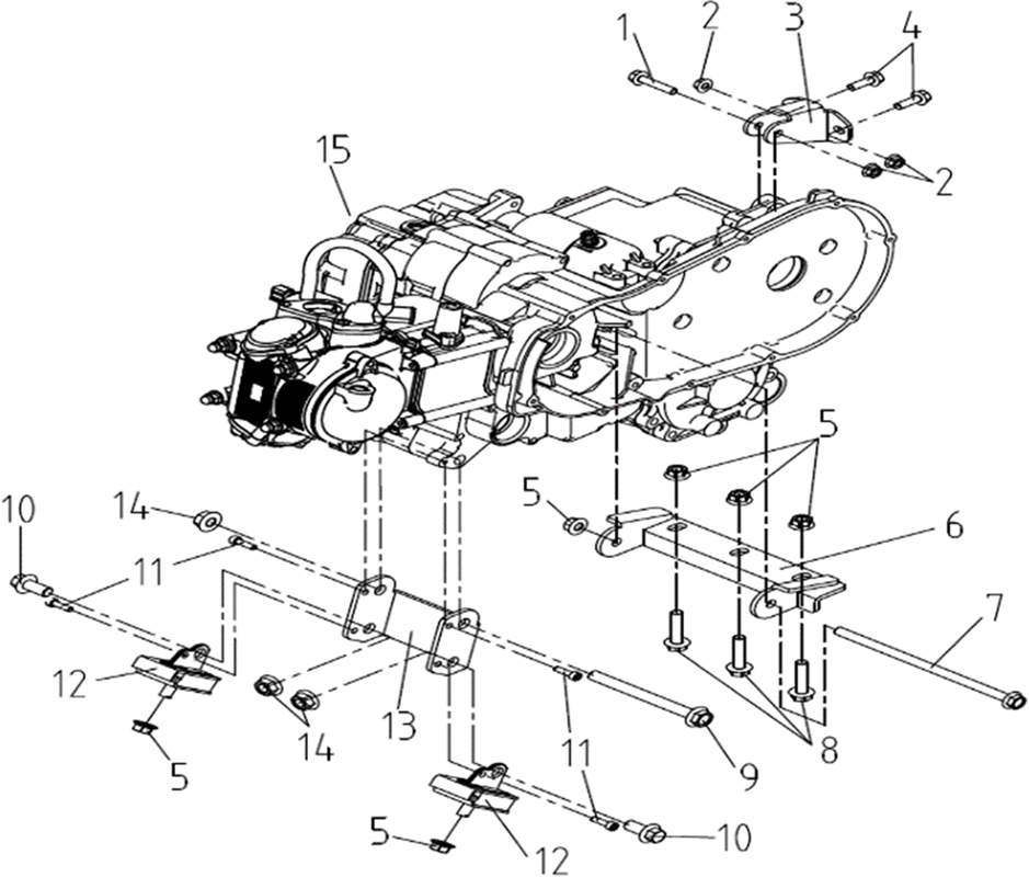 ENSEMBLE MOTEUR / SUPPORT MOTEUR