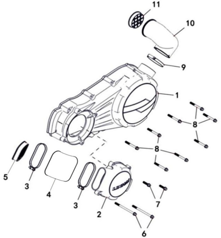 CARTER MOTEUR GAUCHE