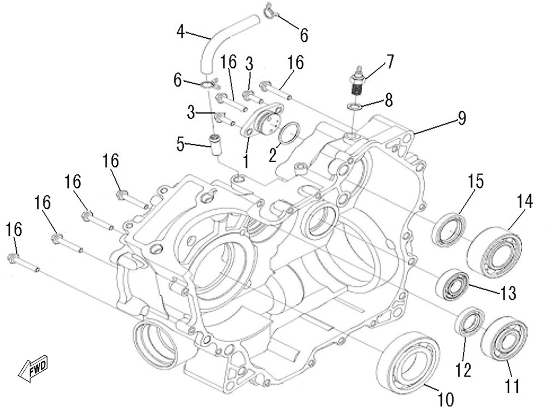 CARTER MOTEUR DROIT
