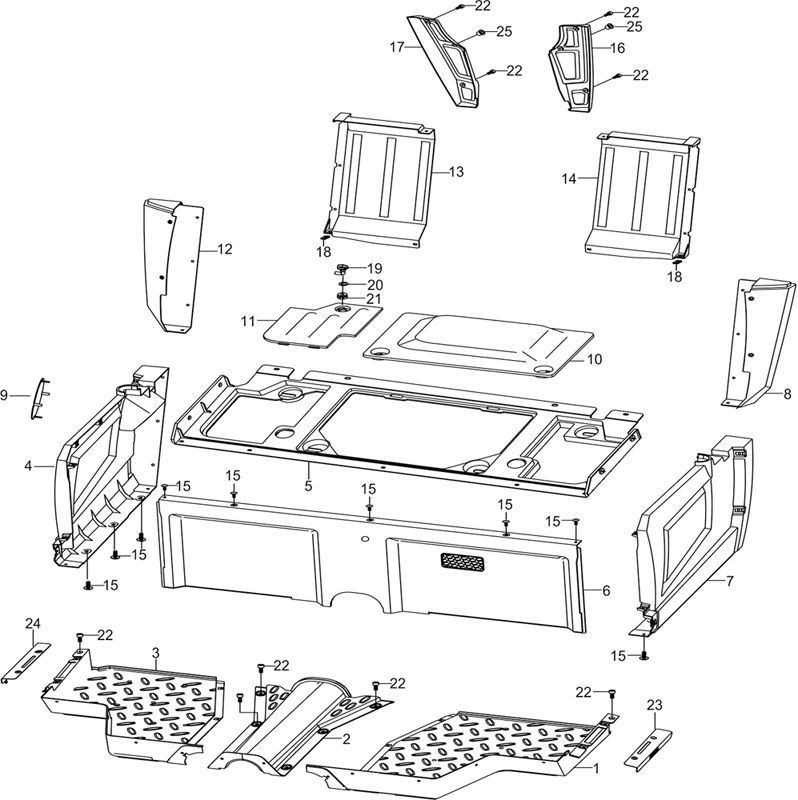CARROSSERIES LATERALES / PLANCHER