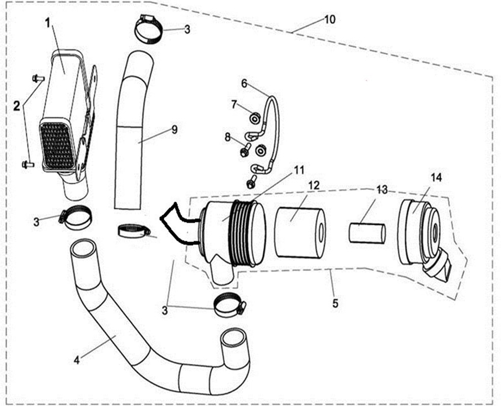 FILTRE A AIR / ADMISSION D AIR VARIATEUR