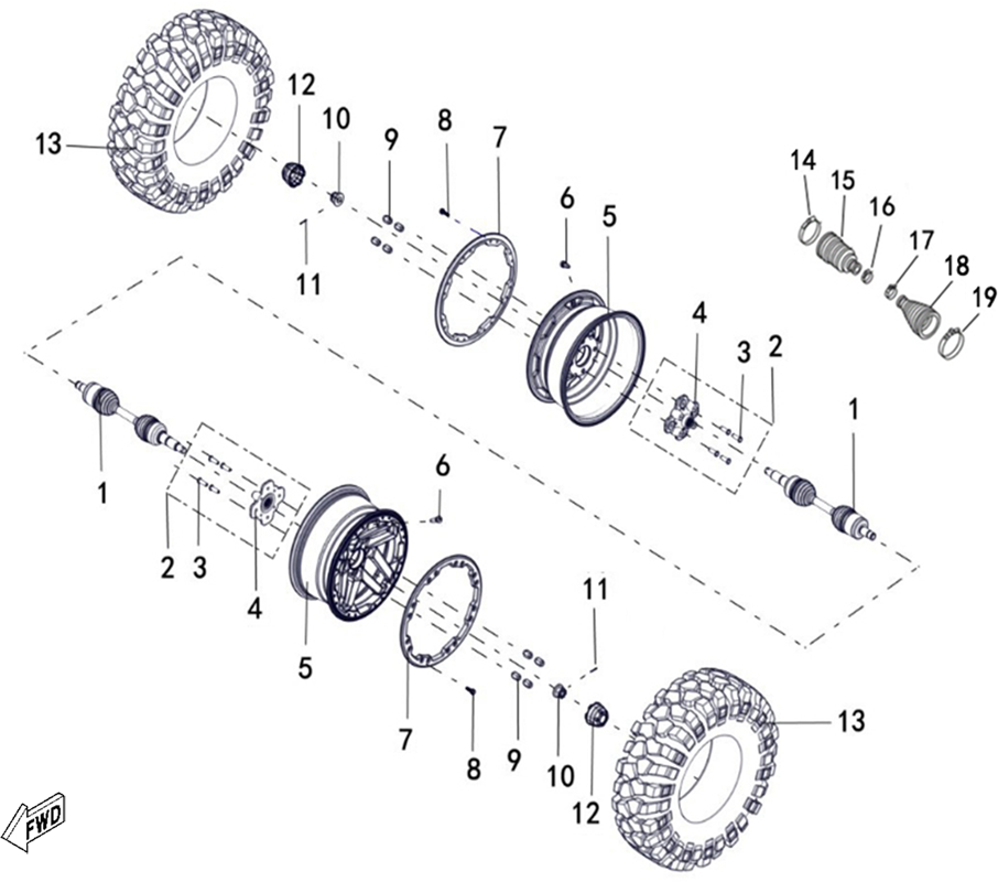 ROUES AVANT