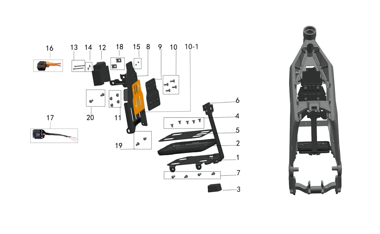 SUPPORTS BATTERIE
