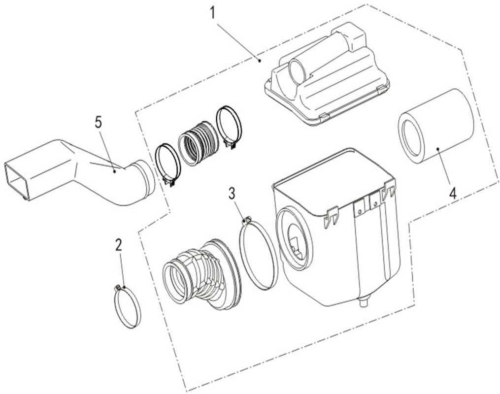 FILTRE A AIR (MODELE 2)