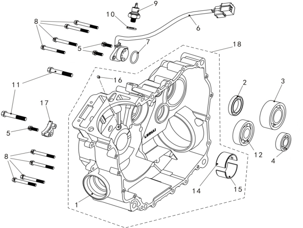 CARTER MOTEUR DROIT